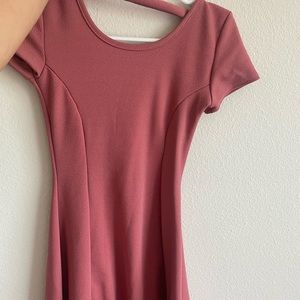 Salmon/pink skater dress! Cut out back!